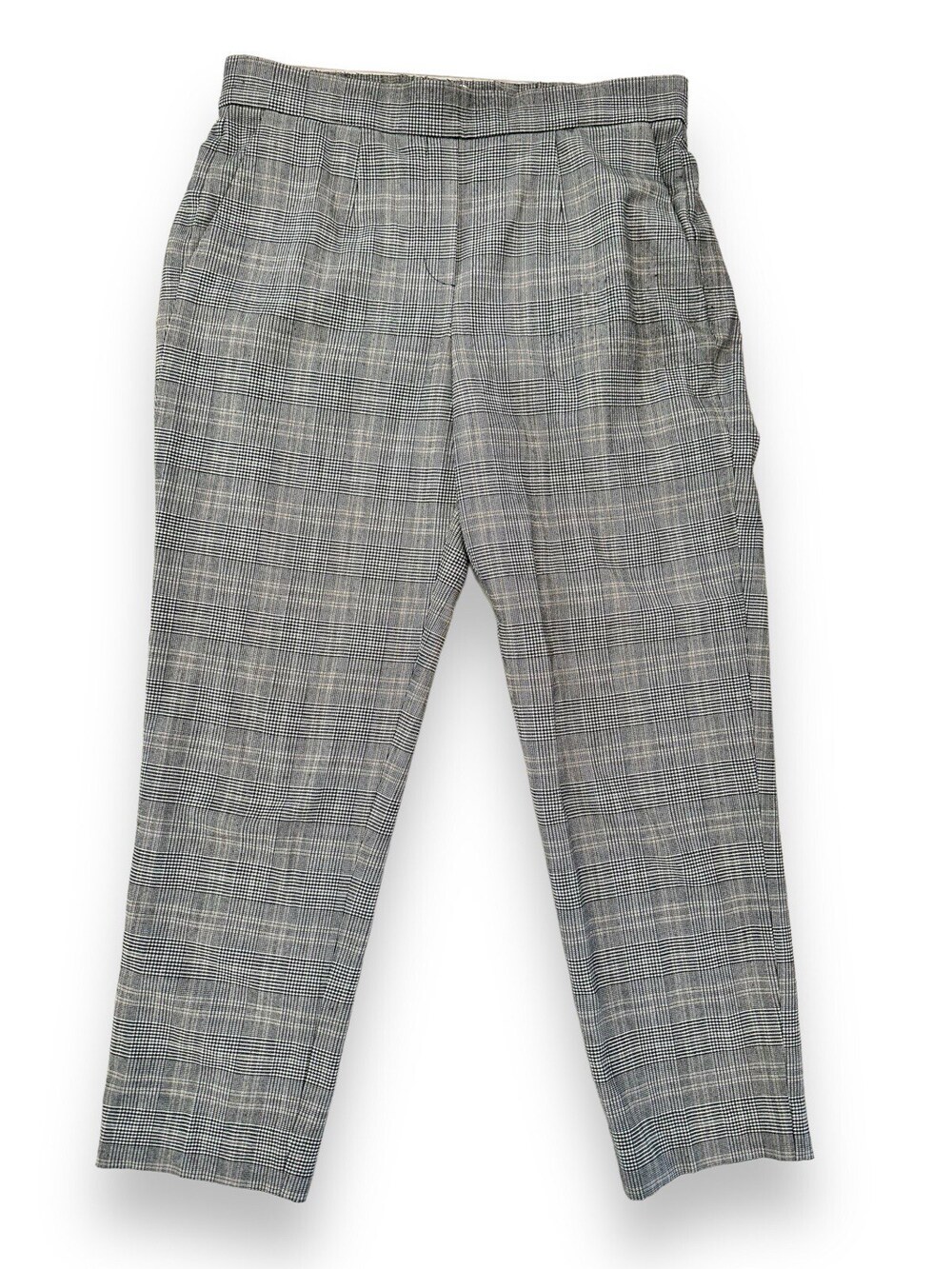 Aritzia Babaton Conan Dress Pants Women's 6 Glencheck Plaid Gray Houndstooth